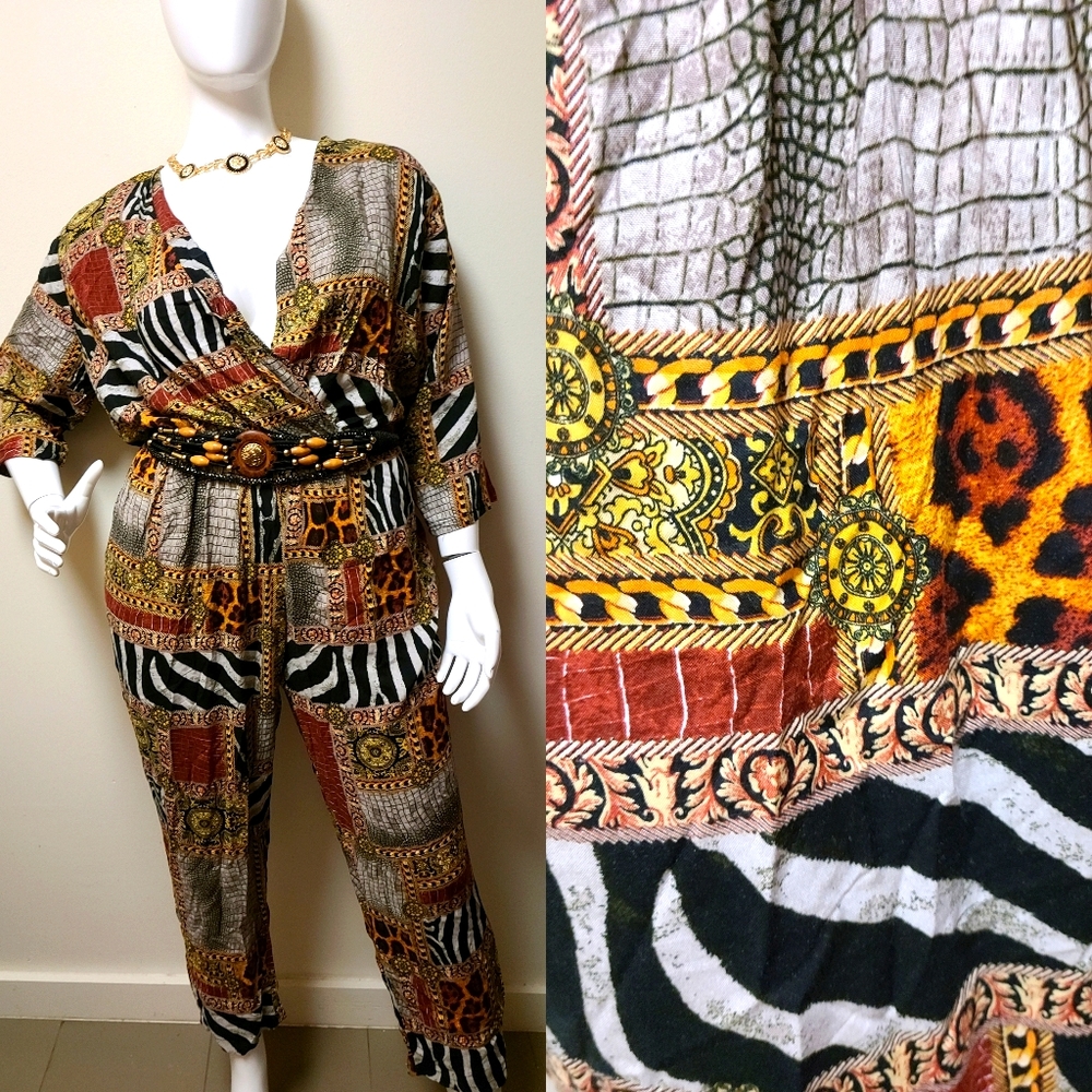 Plus Size Baroque Jumpsuit